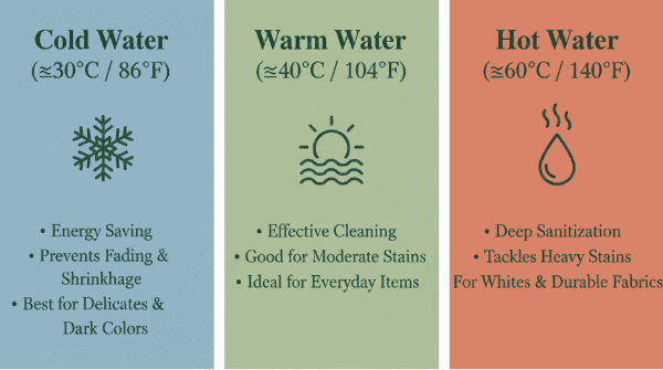 水の3つの温度:冷水、温水、熱湯 水の3つの温度:冷水、温水、熱湯