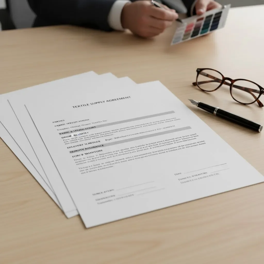 There Is A Contract And A Pair Of Glasses On The Table There Is A Contract And A Pair Of Glasses On The Table