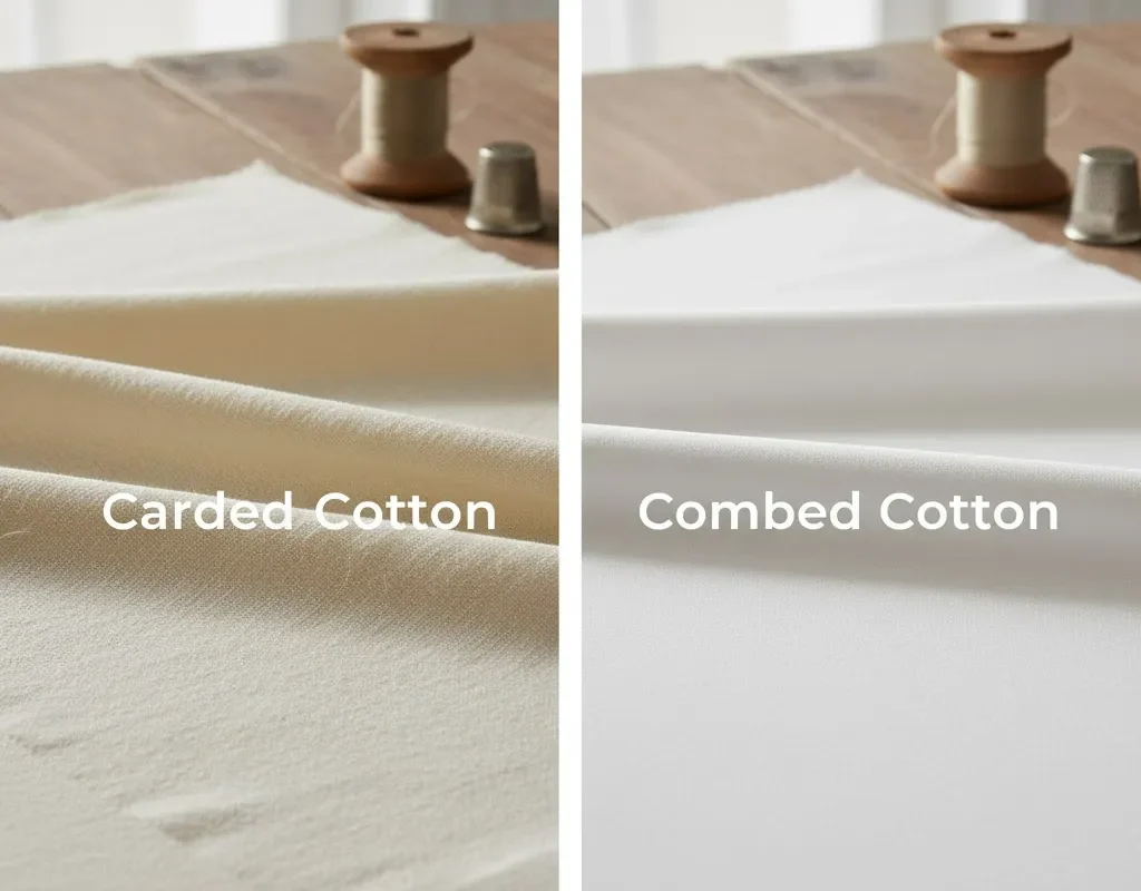 Cotton chải thô so với Cotton chải kỹ Cotton chải thô so với Cotton chải kỹ