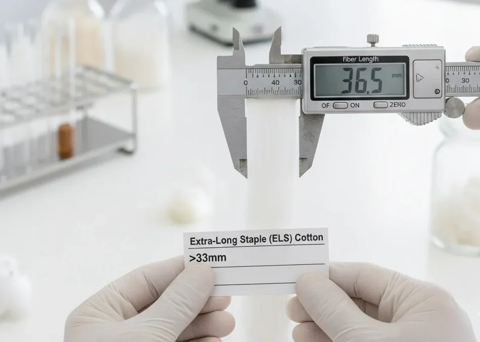 超長繊維綿の繊維長 超長繊維綿の繊維長