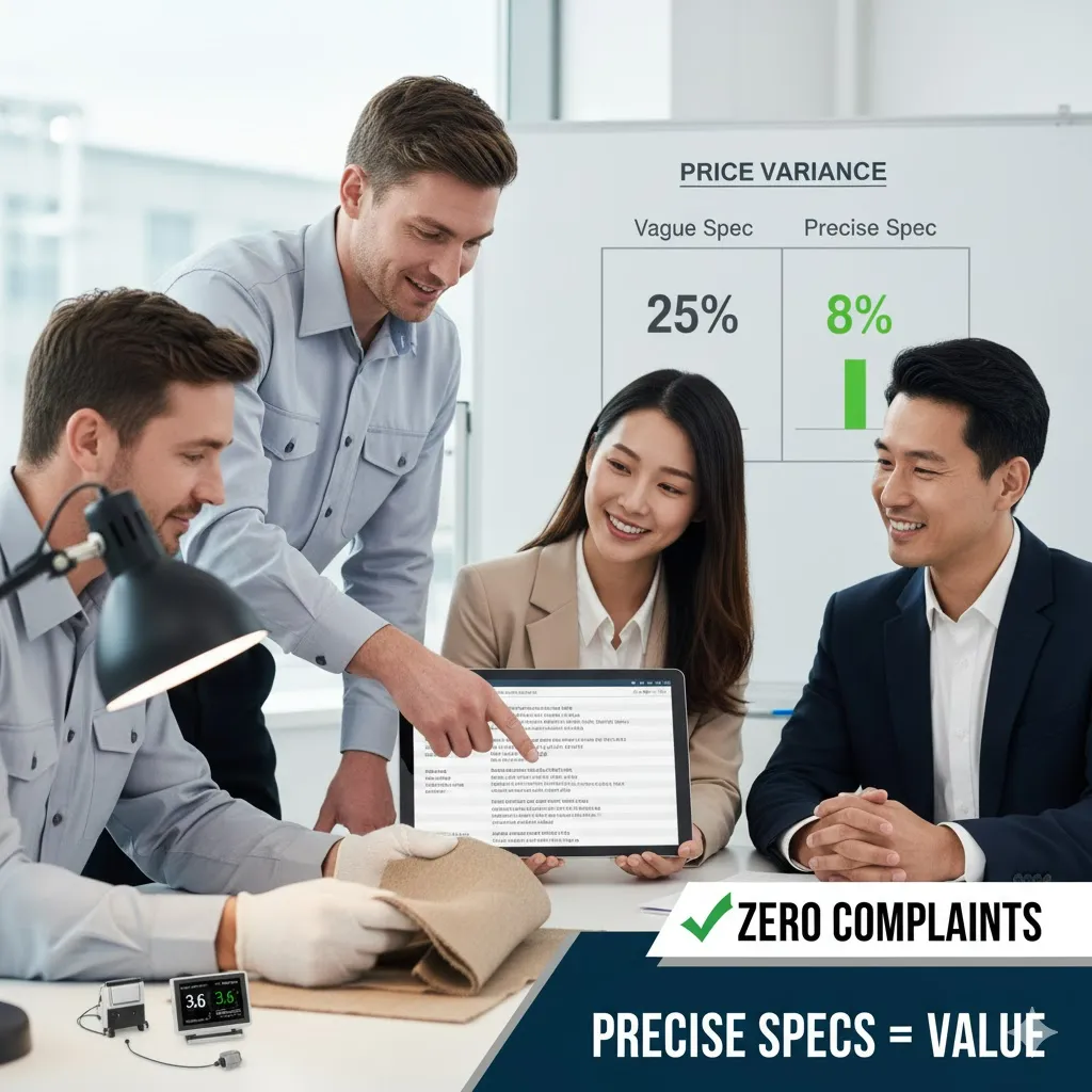 4人が生地加工ソリューションについて議論しています。. 4人が生地加工ソリューションについて議論しています。.