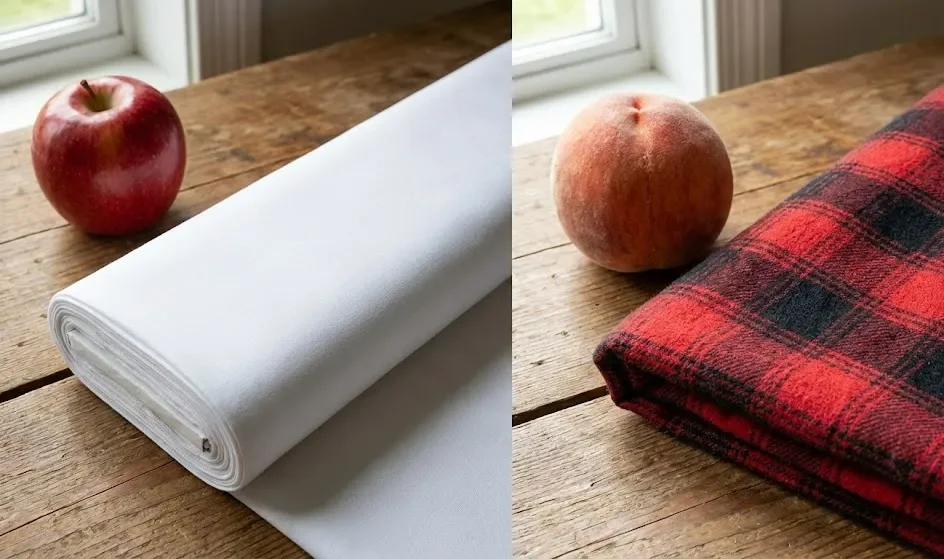 ポプリンとリンゴ vs フランネルと桃 ポプリンとリンゴ vs フランネルと桃