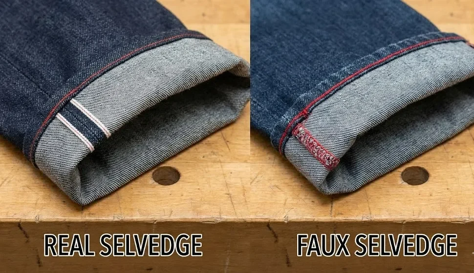 セルビッジデニム - カフチェック セルビッジデニム - カフチェック