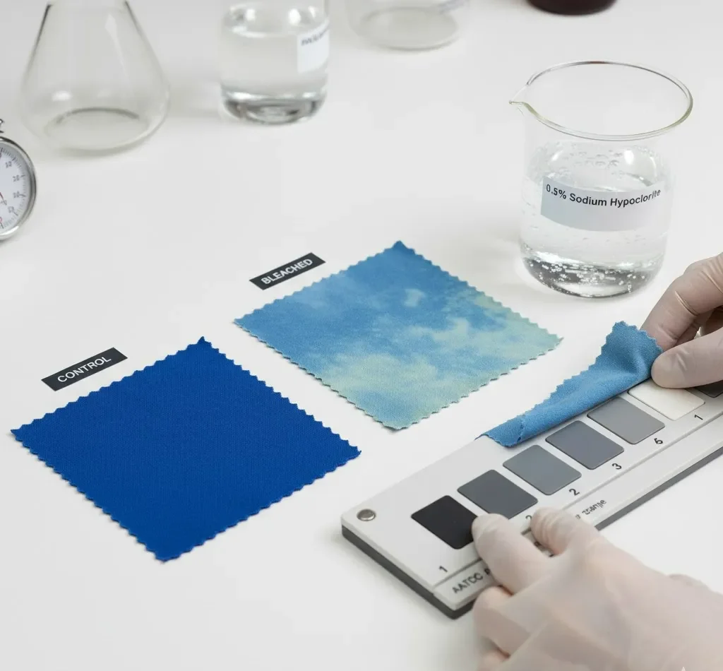 Parçaların Xlor Ağartıcısına Rəng Dözümlülüyünün Sınaq Standartı