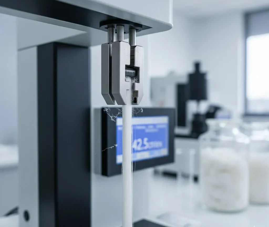 綿繊維の強度試験 綿繊維の強度試験