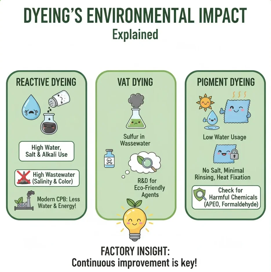 染色方法における環境の影響 染色方法における環境の影響