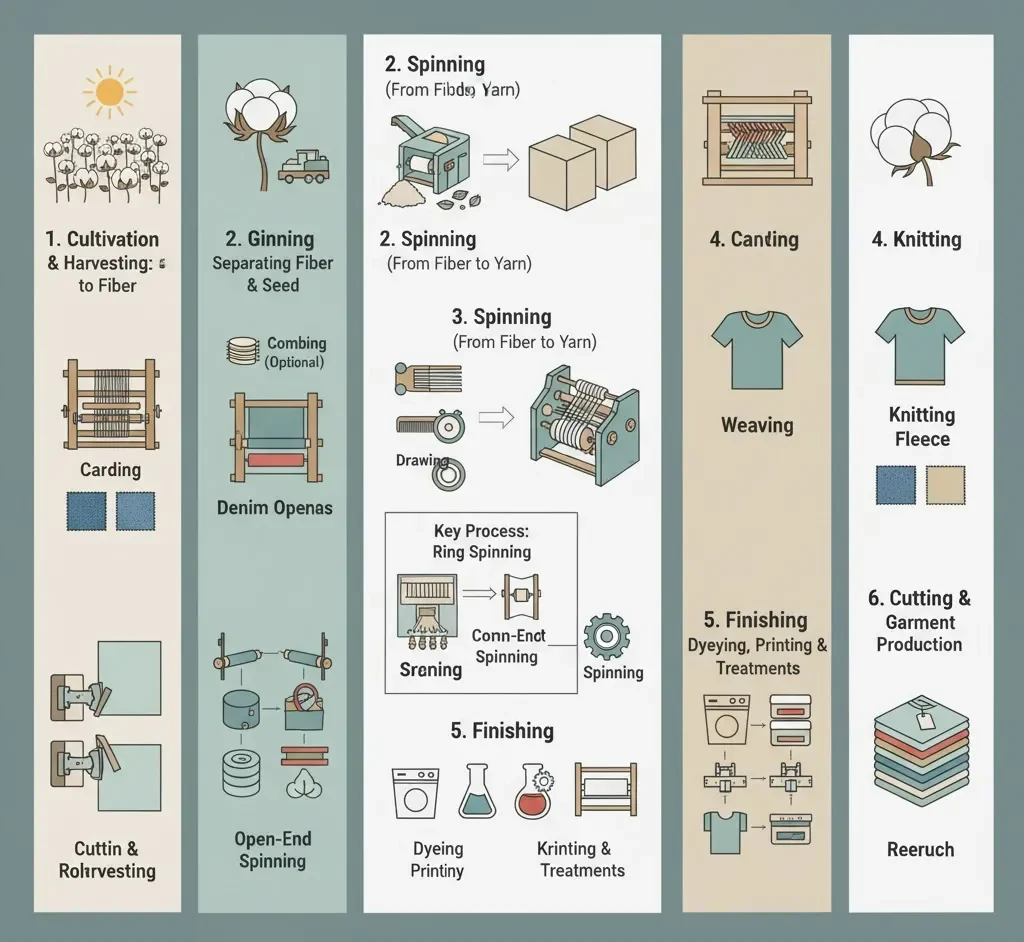 The Manufacturing Process Of Cotton Fabric The Manufacturing Process Of Cotton Fabric