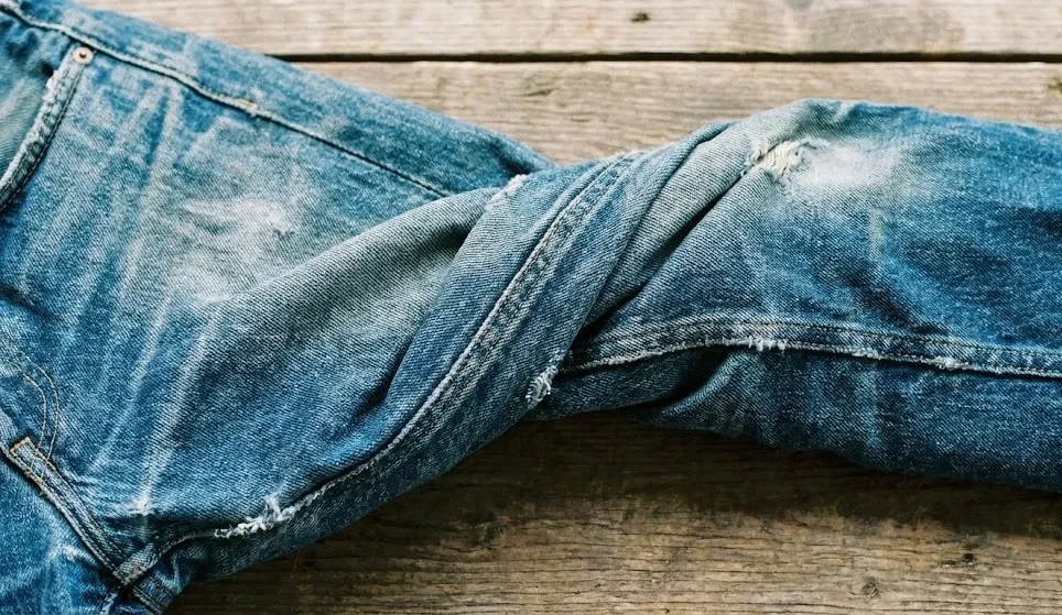 Denim Pants Legs Twisted Denim Pants Legs Twisted