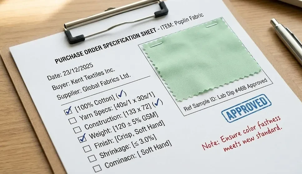 Poplin Sifariş Xüsusiyyətləri Vərəqi Poplin Sifariş Xüsusiyyətləri Vərəqi