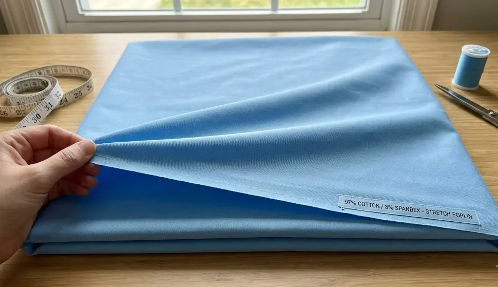 Vải Poplin co giãn