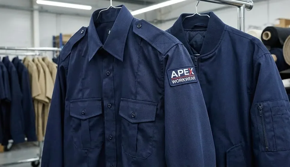 Đồng phục được làm từ vải poplin polyester - hoặc 65-35 TC