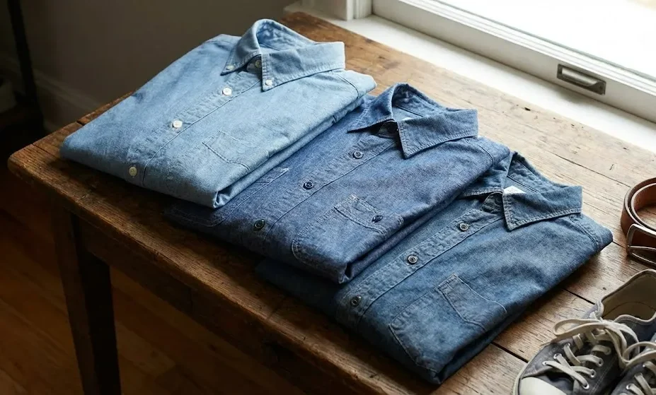 Chambray-Style Denim Shirts