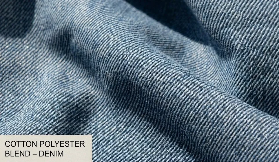 Cotton Polyester Denim Blend