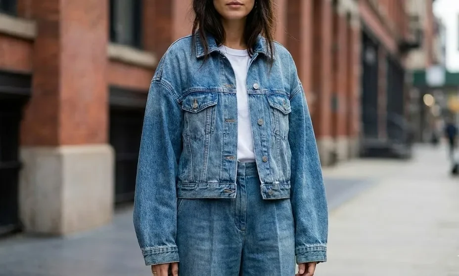 Cropped Fashion Denim Jacket