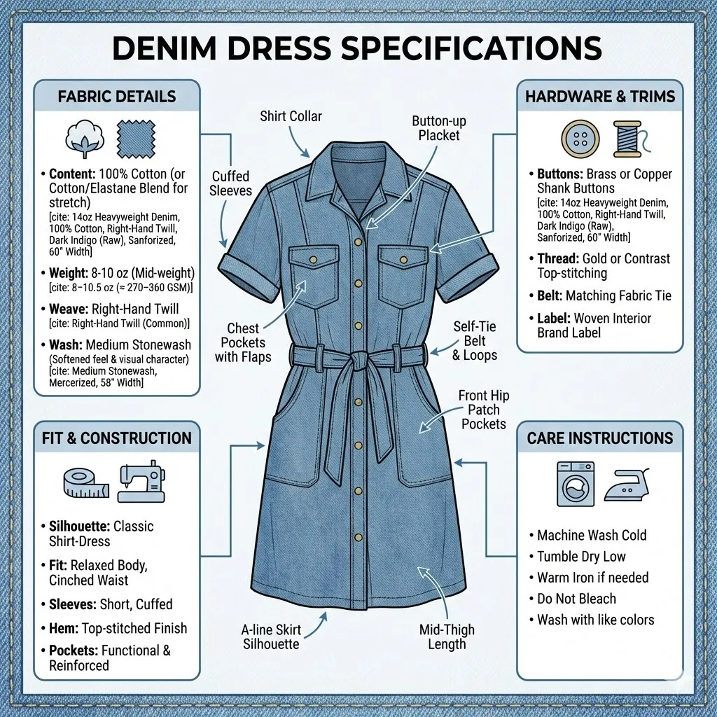 Denim Dress Specifications