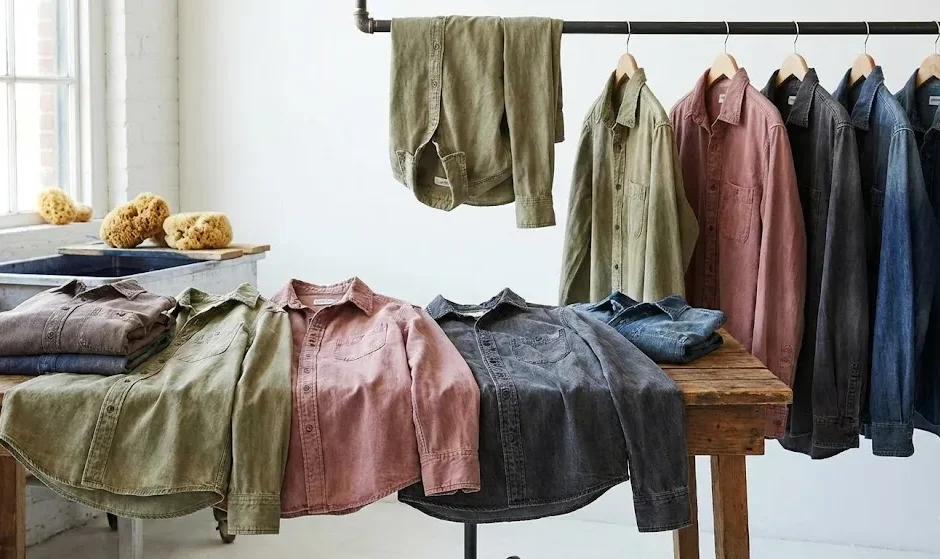 Garment-Dyed Denim Shirts