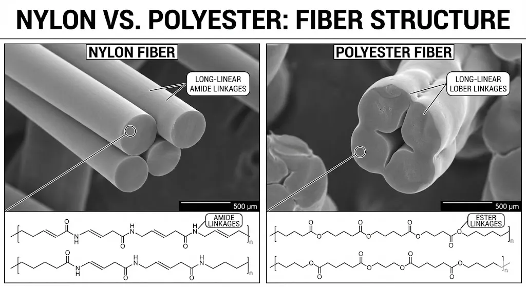 Neylon və Polyester Lif Quruluşu Neylon və Polyester Lif Quruluşu