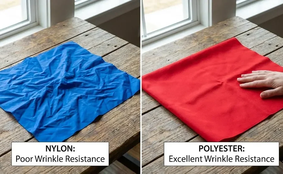 Neylon və Polyester - Qırışlara Qarşı Müqavimət Neylon və Polyester - Qırışlara Qarşı Müqavimət