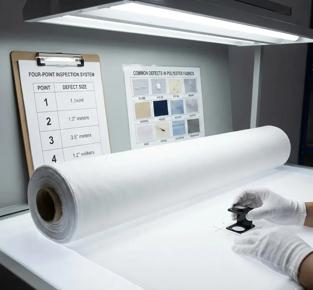 পলিয়েস্টার কাপড় পরিদর্শন- চার-পয়েন্ট পরিদর্শন ব্যবস্থা + পলিয়েস্টার কাপড়ের সাধারণ ত্রুটি