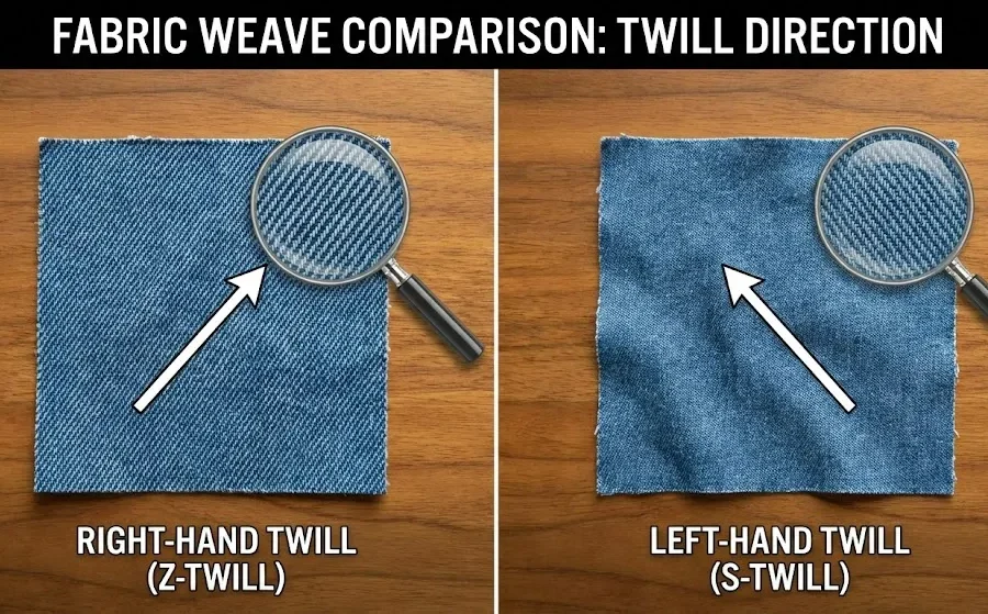Right-Hand Vs Left-Hand Twill
