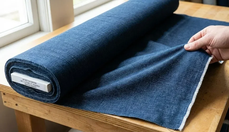 Stretch Denim Fabric (Cotton + Spandex)