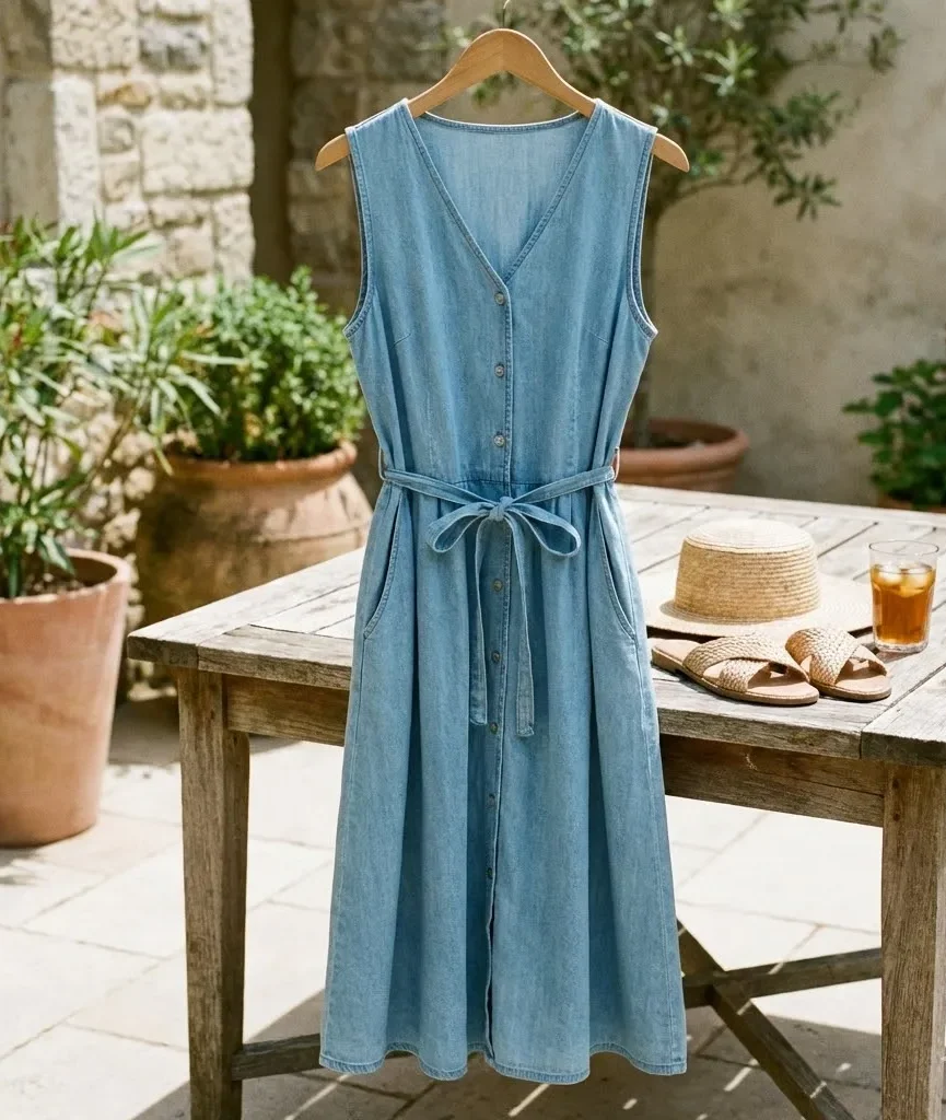 Summer Lightweight Denim Dress