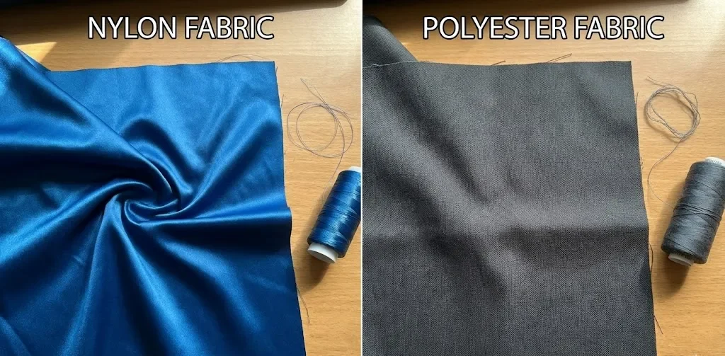 Neylon Parça ilə Polyester Parçanın Görünüşü və Hissləri. Neylon Parça ilə Polyester Parçanın Görünüşü və Hissləri.