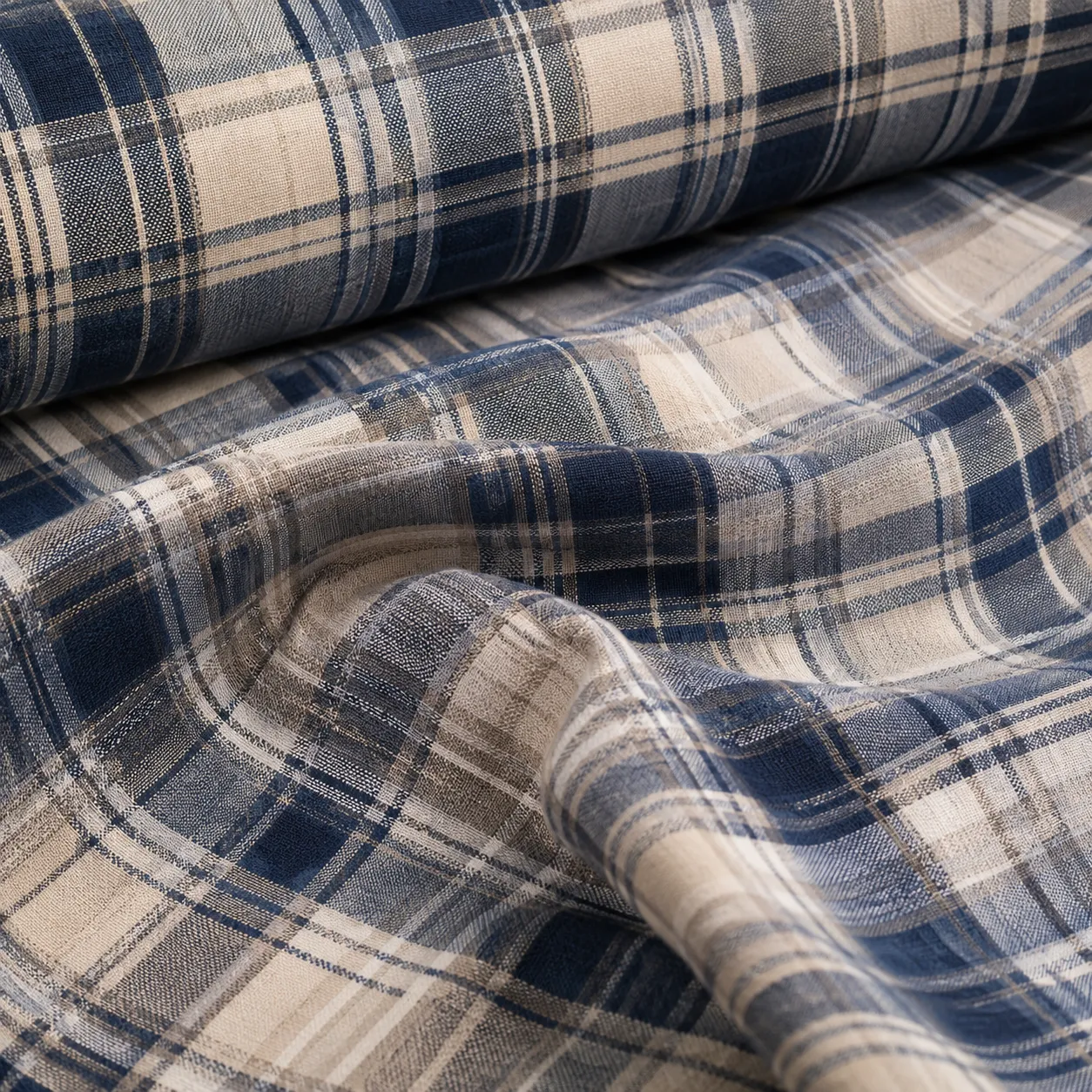 Yarn-Dyed Plaid Fabric