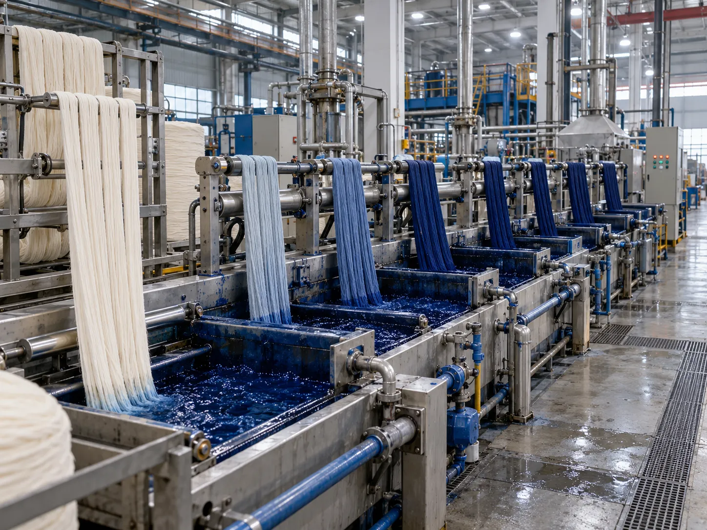 Indigo Rope Dyeing Line For Denim Fabric Indigo Rope Dyeing Line For Denim Fabric