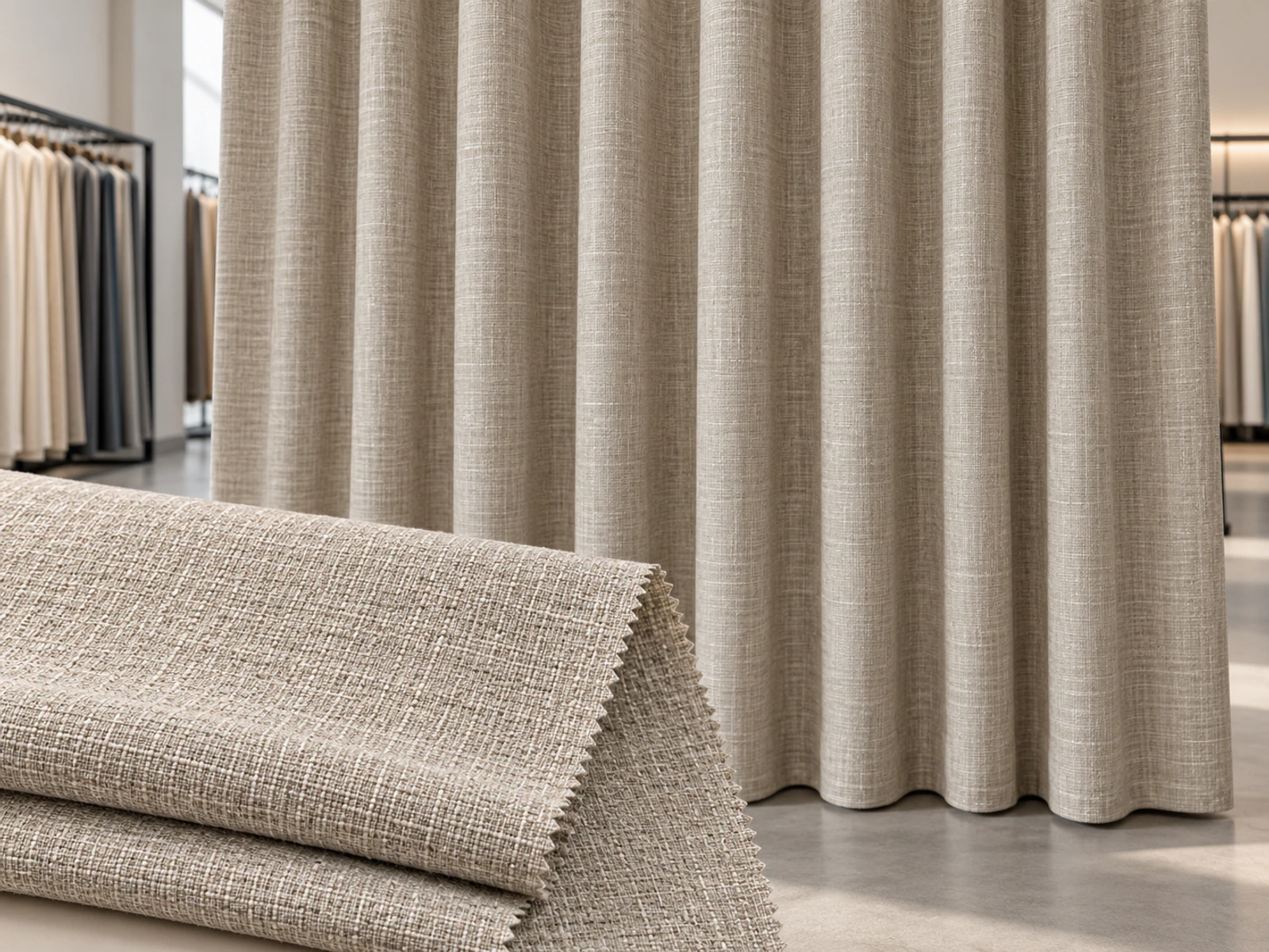 Linen Polyester Blend Fabric For Curtains Linen Polyester Blend Fabric For Curtains