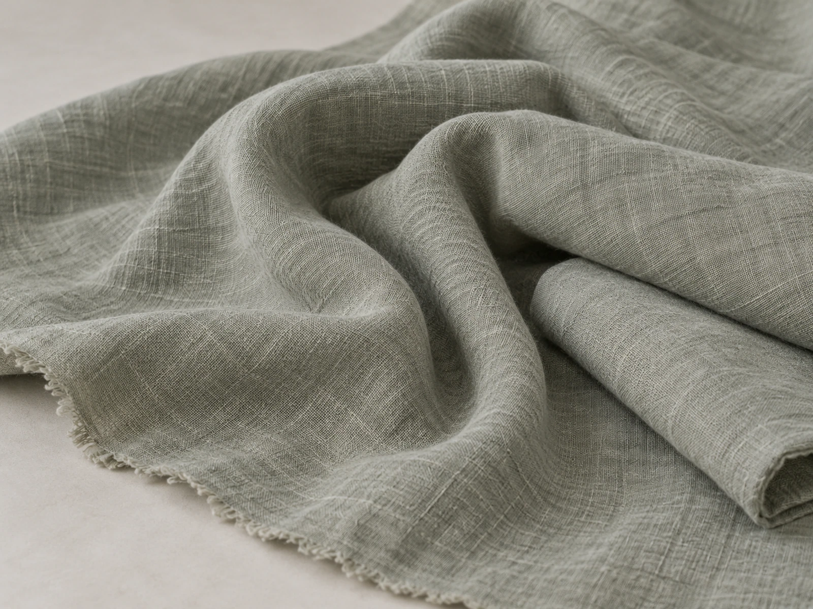 Stone Washed Linen Fabric With Soft Hand Stone Washed Linen Fabric With Soft Hand